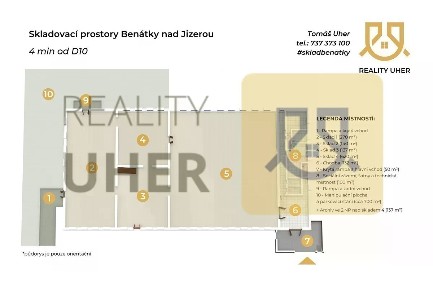 Pronájem skladového prostoru 2200 m² Průmyslová, Benátky nad Jizerou - Benátky nad Jizerou II