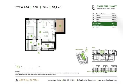 Prodej bytu 2+kk 70 m² Škvorecká, Úvaly