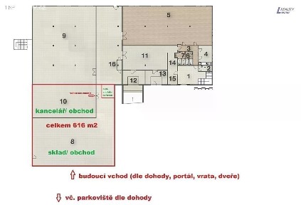 Pronájem obchodního prostoru 616 m² Brodská, Příbram - Příbram V-Zdaboř
