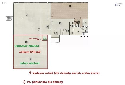 Pronájem obchodního prostoru 616 m² Brodská, Příbram - Příbram V-Zdaboř