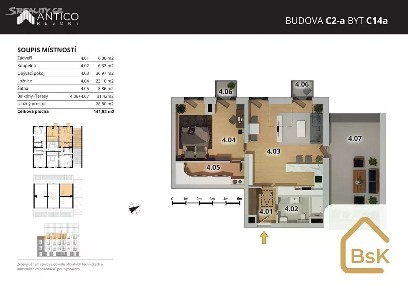 Prodej bytu 2+kk 68 m² Zborovská, Český Brod