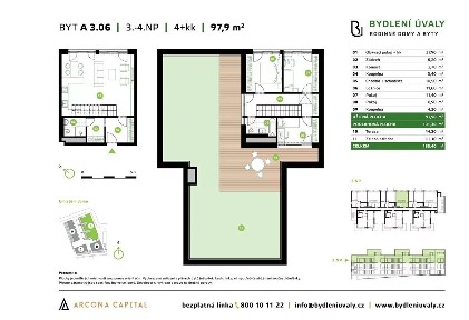 Prodej bytu 4+kk 101 m² Škvorecká, Úvaly