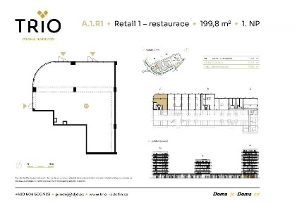 Prodej obchodního prostoru 133 m² náměstí Osvoboditelů, Praha - Radotín
