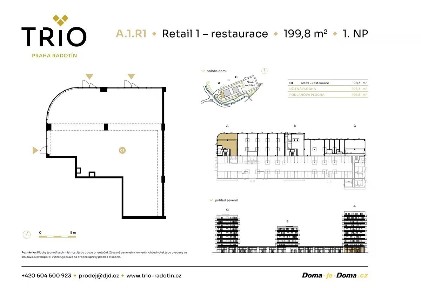 Prodej obchodního prostoru 133 m² náměstí Osvoboditelů, Praha - Radotín