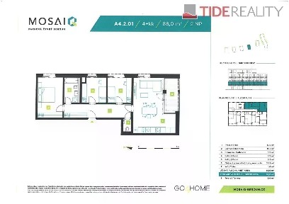 Prodej bytu 4+kk 88 m² Beroun - Beroun-Město