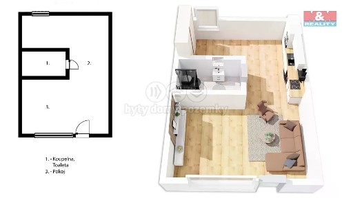 Prodej bytu 1+kk 45 m² Svojsíkova, Kladno - Švermov