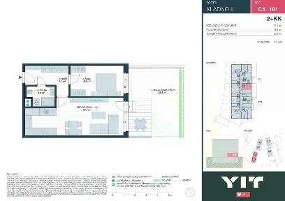 Prodej bytu 2+kk 51 m² Ke Stadionu, Kladno