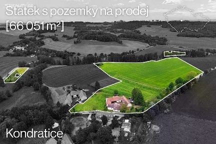 Prodej zemědělské usedlosti 718 m², pozemek 66051 m² Popovice - Kondratice