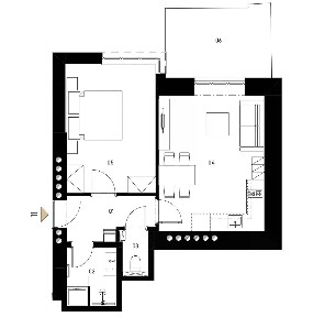 Prodej bytu 2+kk 48 m² Pod Drinopolem, Praha - Břevnov