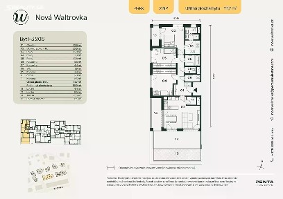 Prodej bytu 4+kk 112 m² náměstí Augustina Bubníka, Praha - Radlice
