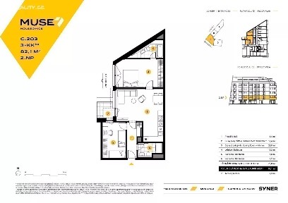 Prodej bytu 3+kk 84 m² U papírny, Praha - Holešovice