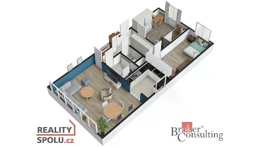 Prodej bytu 3+1 69 m² Zálesí, Praha - Braník