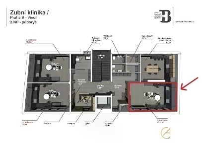 Pronájem ordinace 92 m² Mladoboleslavská, Praha - Vinoř