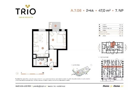 Prodej bytu 2+kk 47 m² náměstí Osvoboditelů, Praha - Radotín