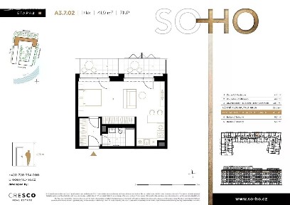 Prodej bytu 1+kk 37 m² V Háji, Praha - Holešovice
