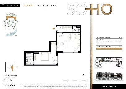 Prodej bytu 2+kk 59 m² V Háji, Praha - Holešovice