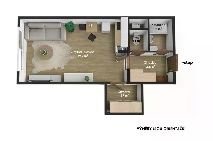 Prodej bytu 1+kk 29 m² Samohelova, Praha - Chodov