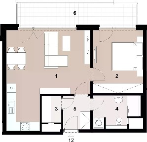 Prodej bytu 2+kk 57 m² Penízovková, Praha - Pitkovice