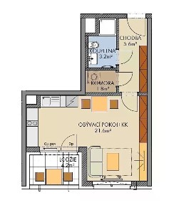 Prodej bytu 1+kk 33 m² Stočesova, Praha - Ruzyně