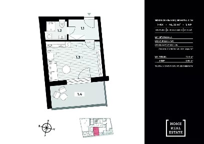 Prodej bytu 1+kk 32 m² Pod Barvířkou, Praha - Smíchov