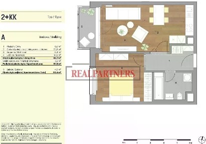 Prodej bytu 2+kk 52 m² Za invalidovnou, Praha - Karlín