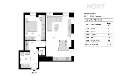 Prodej bytu 2+kk 64 m² Jana Harracha, Jilemnice