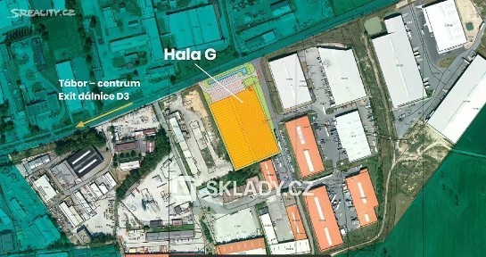 Pronájem skladového prostoru 5000 m² Tábor