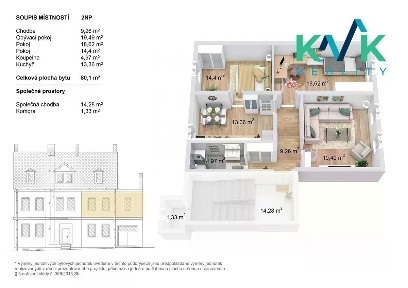 Prodej bytu 3+1 80 m² U Trati, Karlovy Vary - Bohatice