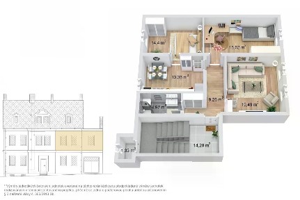 Prodej bytu 3+1 80 m² U Trati, Karlovy Vary - Bohatice