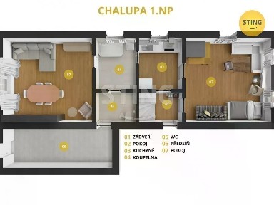 Prodej rodinného domu 170 m², pozemek 1600 m² Bystřička