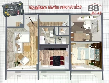 Prodej bytu 3+1 62 m² Budovatelská, Klášterec nad Ohří