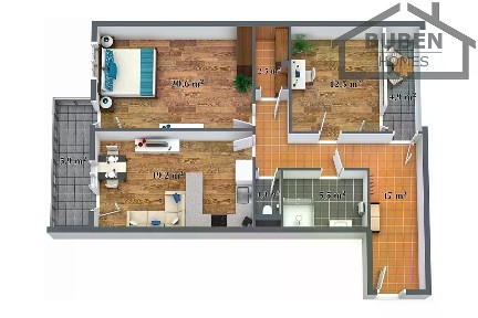 Prodej bytu 3+kk 92 m² Rybářská, Plzeň - Jižní Předměstí