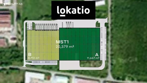 Pronájem skladového prostoru 8712 m² Skyřická, Most - Velebudice
