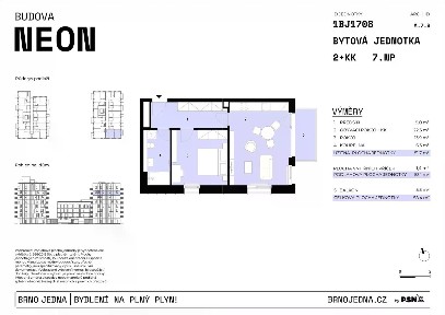 Prodej bytu 2+kk 47 m² Plynárenská, Brno - Zábrdovice