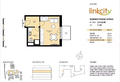 Prodej bytu 1+kk 33 m² Stodolní, Ostrava - Moravská Ostrava