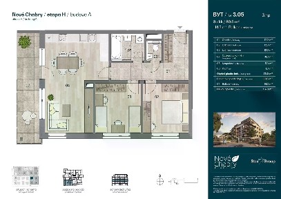 Prodej bytu 3+kk 80 m² Ledčická, Praha - Dolní Chabry