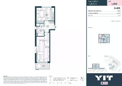Prodej bytu 2+kk 50 m² Komárkova, Praha - Chodov
