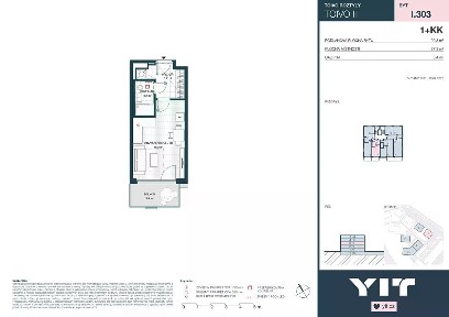 Prodej bytu 1+kk 27 m² Komárkova, Praha - Chodov