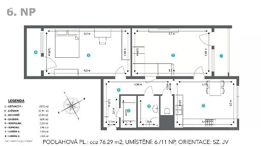 Prodej bytu 2+1 71 m² třída Edvarda Beneše, Hradec Králové - Nový Hradec Králové