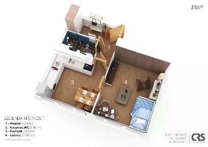 Prodej bytu 1+1 42 m² Ryneček, Příbram - Příbram III