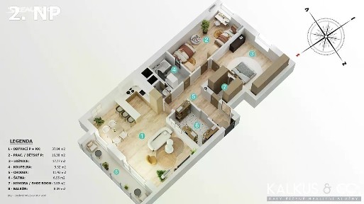 Prodej bytu 3+kk 101 m² Kuklenská, Hradec Králové - Pražské Předměstí