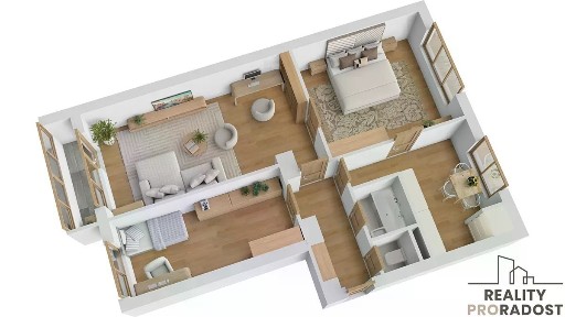 Prodej bytu 3+1 68 m² Aleše Hrdličky, Ostrava - Poruba