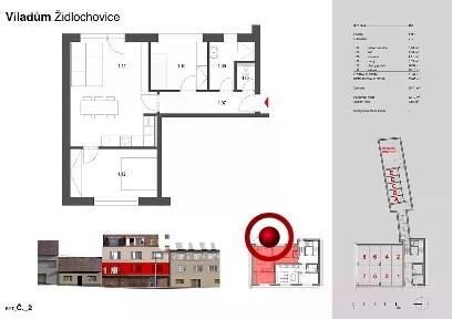 Prodej bytu 3+kk 61 m² Židlochovice
