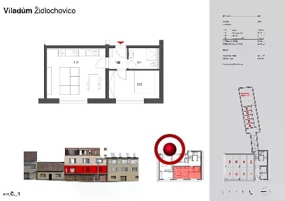 Prodej bytu 2+kk 42 m² Židlochovice