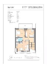 Prodej bytu 3+kk 78 m² Stejskalova, Brno - Židenice