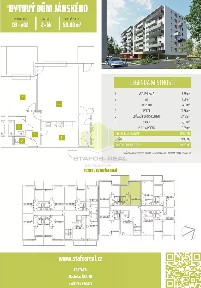 Pronájem bytu 2+kk 59 m² Janského, Olomouc - Povel