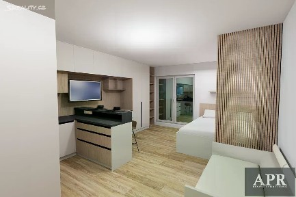 Pronájem bytu 1+kk 27 m² Pod Hradem II, Zlín - Malenovice