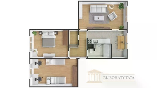 Prodej bytu 3+1 84 m² Jizerská, Ústí nad Labem - Severní Terasa