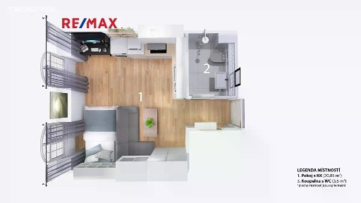 Prodej bytu 1+kk 24 m² Vlhká, Brno - Zábrdovice