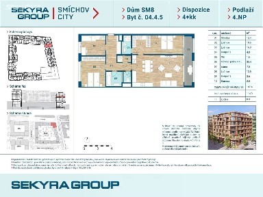 Prodej bytu 4+kk 104 m²